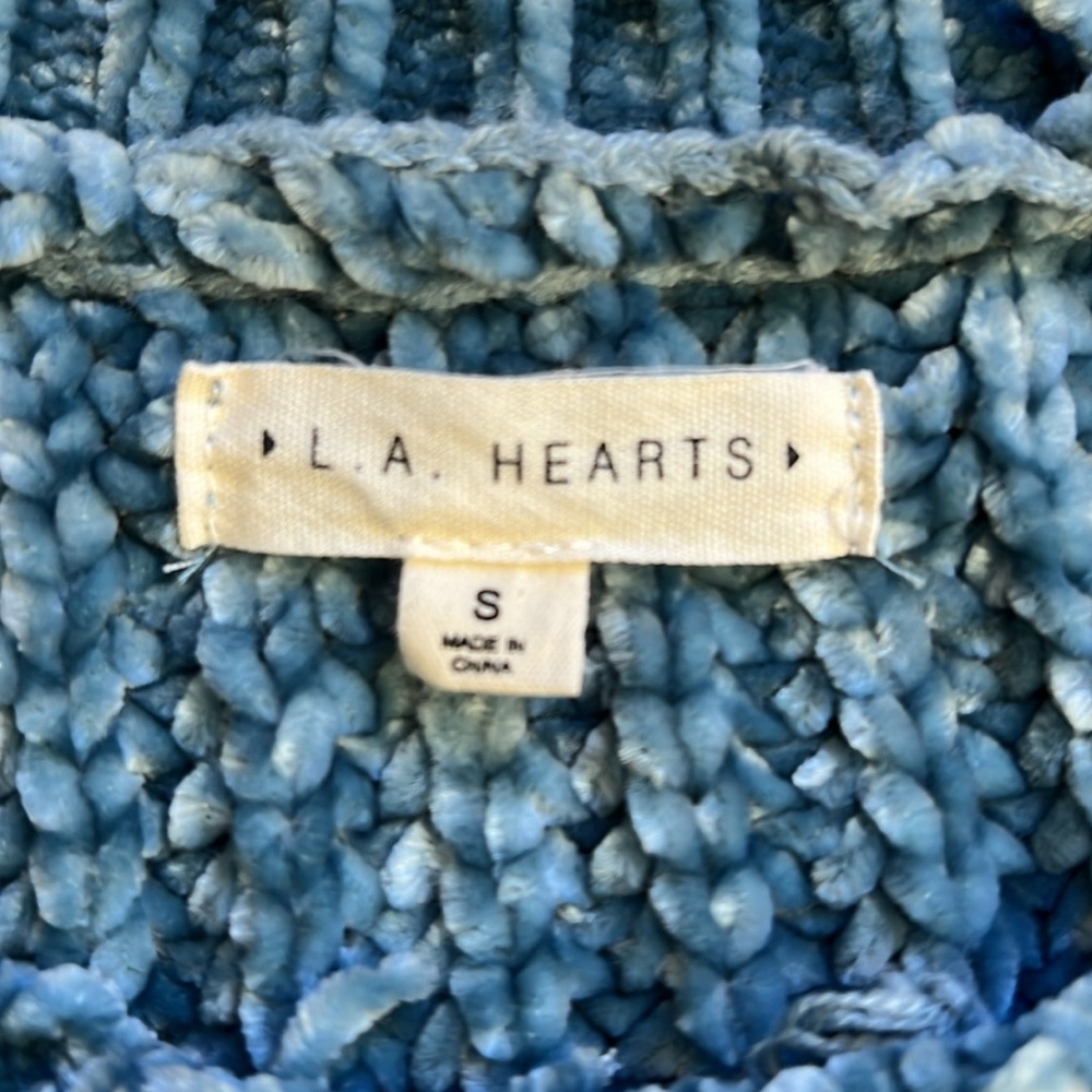Bundle of 3 L.A. Hearts Kendall Kylie PacSun Chenille Cropped Sweaters - XS/S - Picture 3 of 7